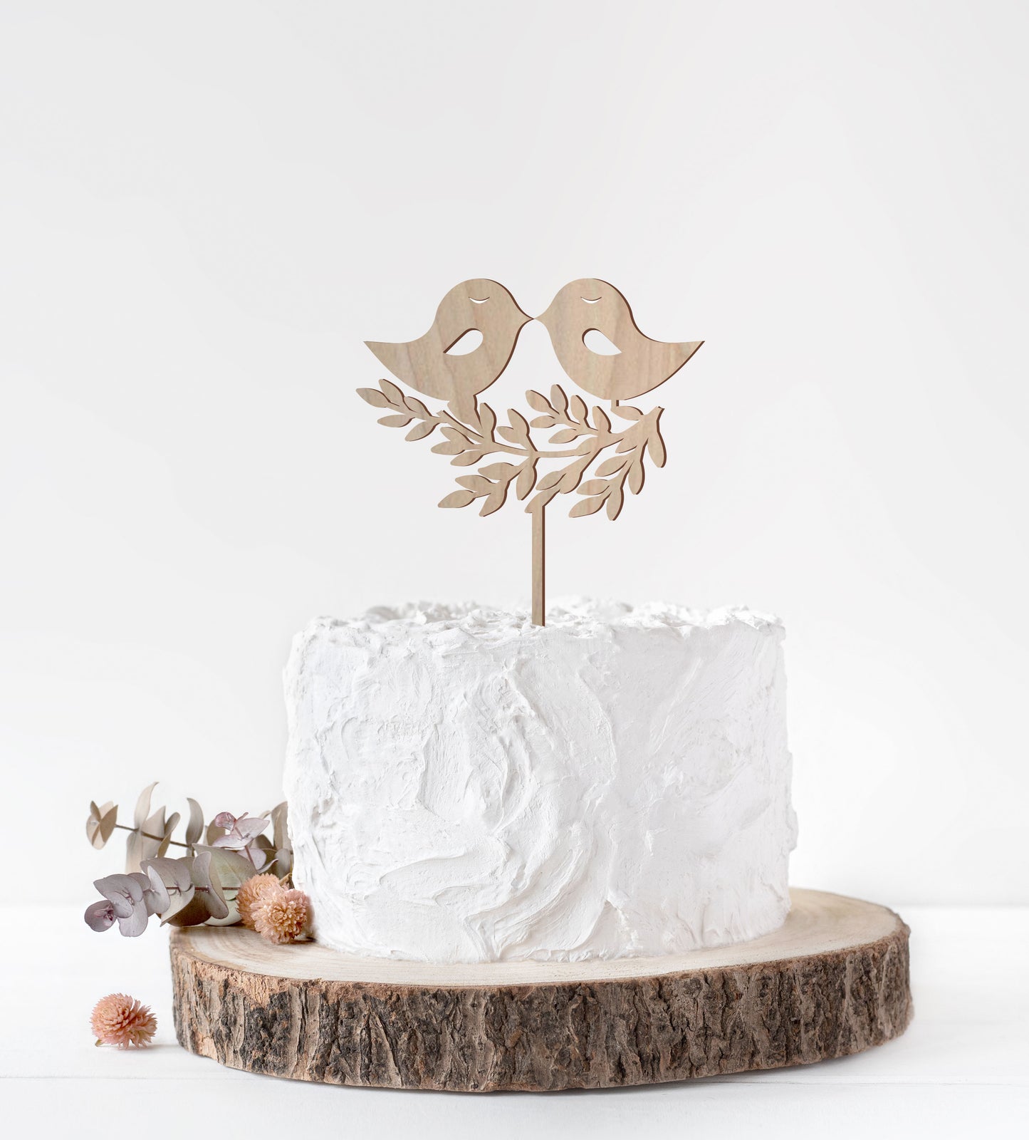 Love Birds Wedding Cake Topper