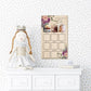 Purple Floral 1st Year Memory Board