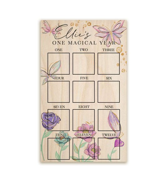Magical Butterflies First Year Photo Board