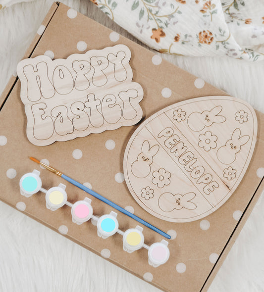 Personalized Marshmallow Bunny Paint Kit