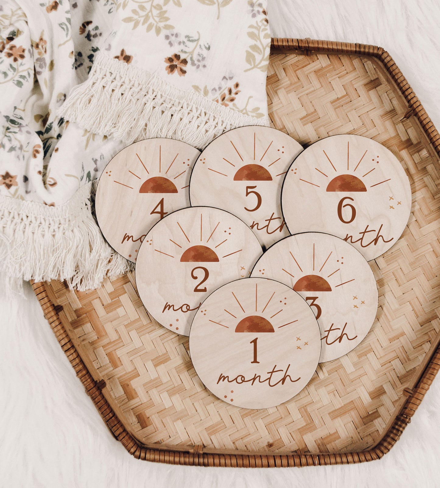 Sunburst Baby Monthly Milestone Set