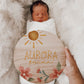 Aurora Collection - Sunshine & Flowers Name Sign Birth Stats Announcement AQ0021