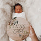 Winter Gender Neutral Birth Announcement Name Sign