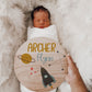 Space Themed Baby Name Birth Announcement Wood Sign