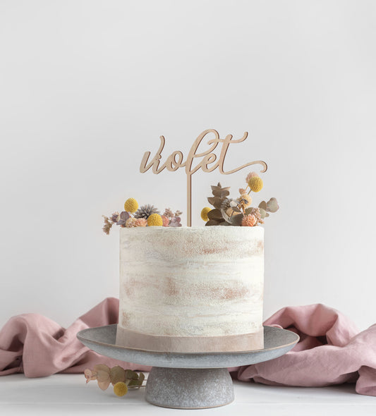 Personalized Name Cake Topper