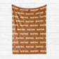 Nature Walk Personalized Name Blanket