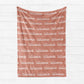 Nature Walk Personalized Name Blanket