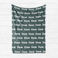 Nature Walk Personalized Name Blanket