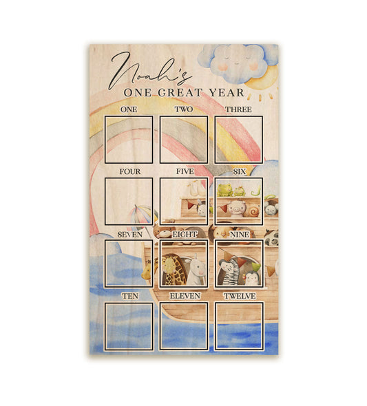 Noah's Ark First Year Photo Board