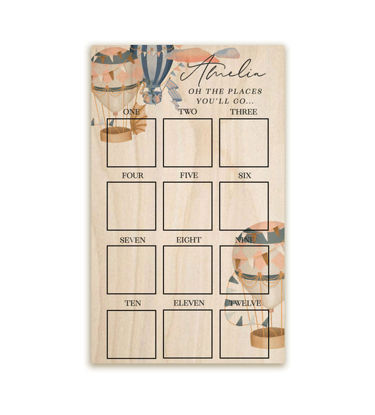Oh The Places You Will Go Baby Girl's 1st Year Board