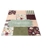 Magnolia Sage - Plush Patchwork Name Blanket