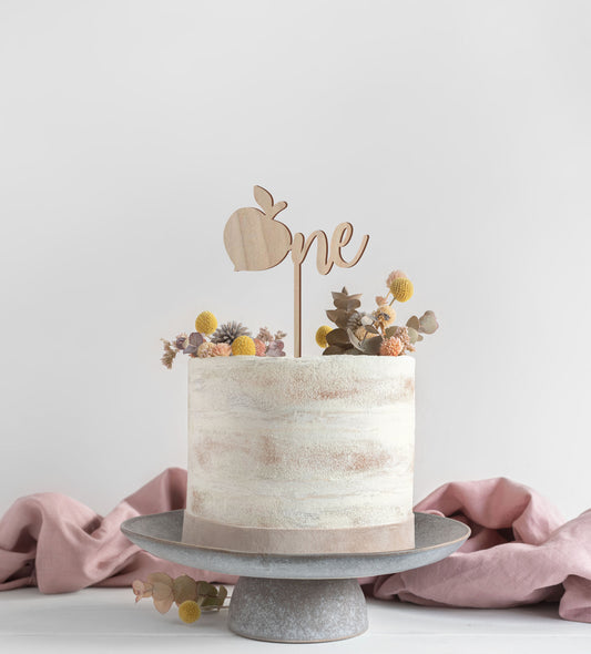First Birthday Peach Cake Topper