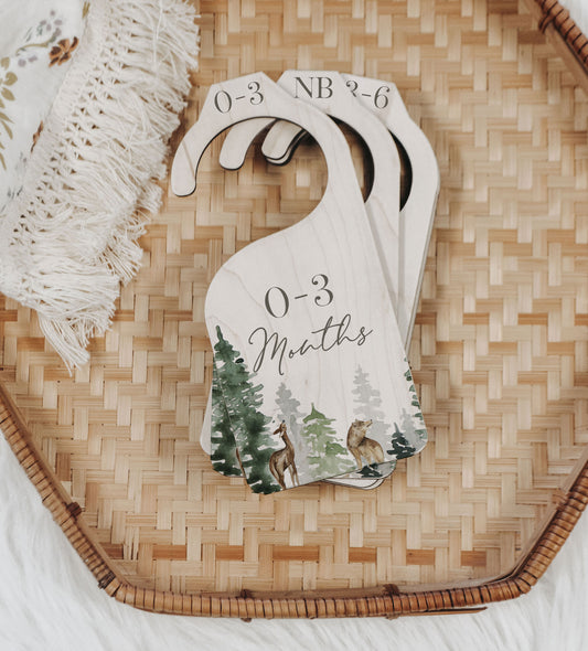 Woodland Animals Nursery Closet Divider