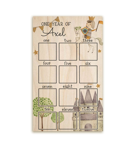 Prince Personalized First Year Photo Board
