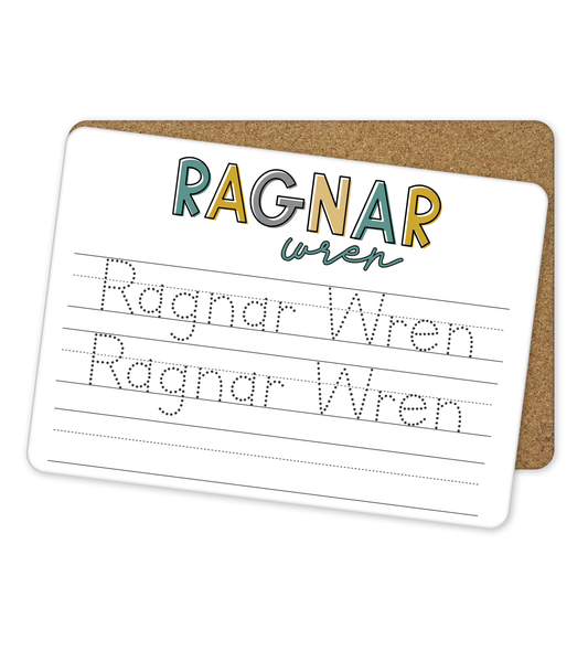 Personalized Dry Erase Name Tracing Board