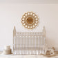 Wooden Retro Flower Engraved Nursery Sign