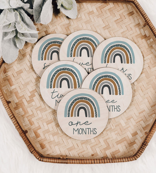 Rourke Rainbow Baby Monthly Milestone Set