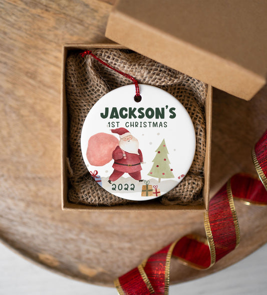 Personalized Santa Baby First Christmas Ornament
