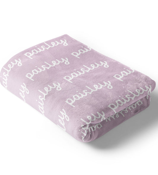 Cotton Candy Personalized Name Blanket