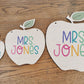 Rainbow Teacher Name Sign