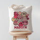 Custom Valentine Tote- Love and Smiles
