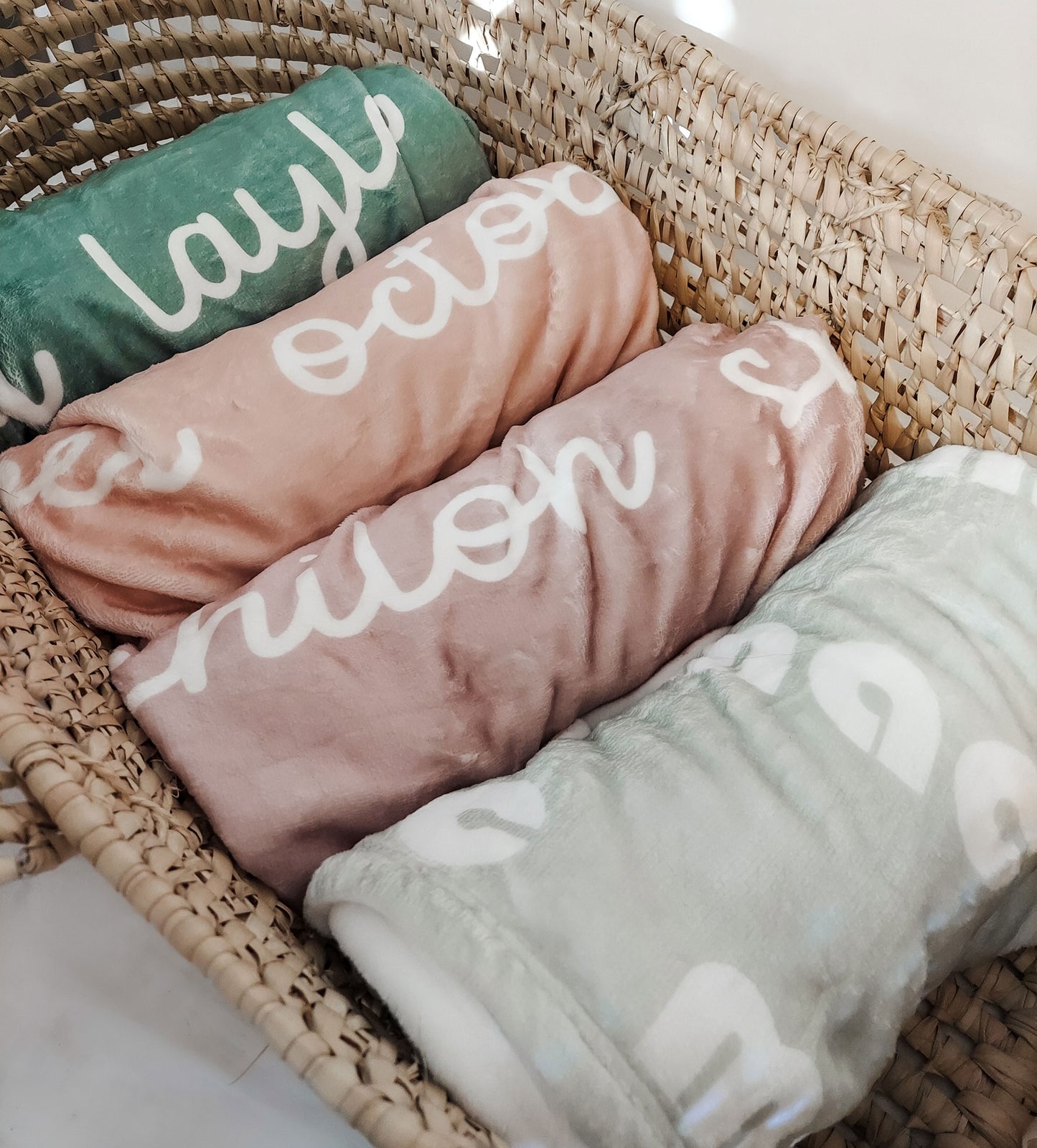 Soft Boho Personalized Name Blanket