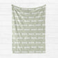 Soft Boho Personalized Name Blanket