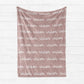 Soft Boho Personalized Name Blanket