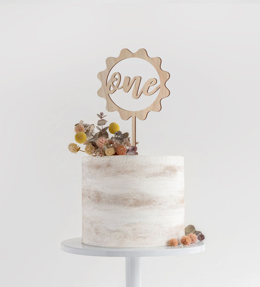 Sunshine First Birthday Cake Topper