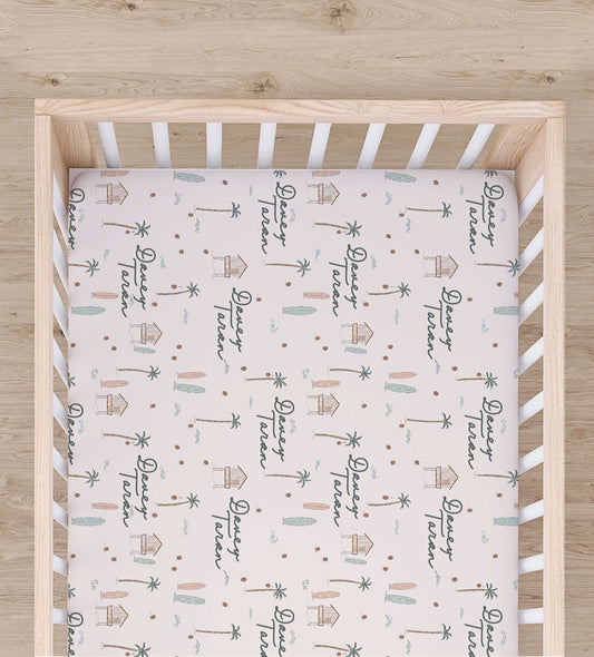 Surfs Up Personalized Crib Sheet