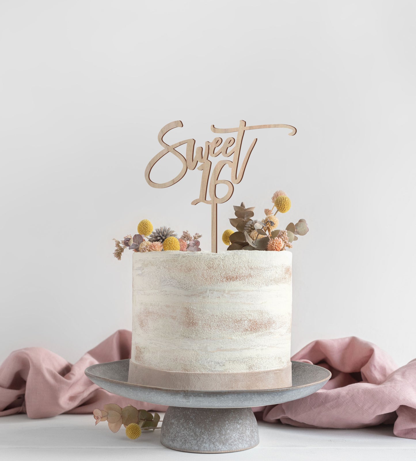 Sweet 16 Birthday Cake Topper