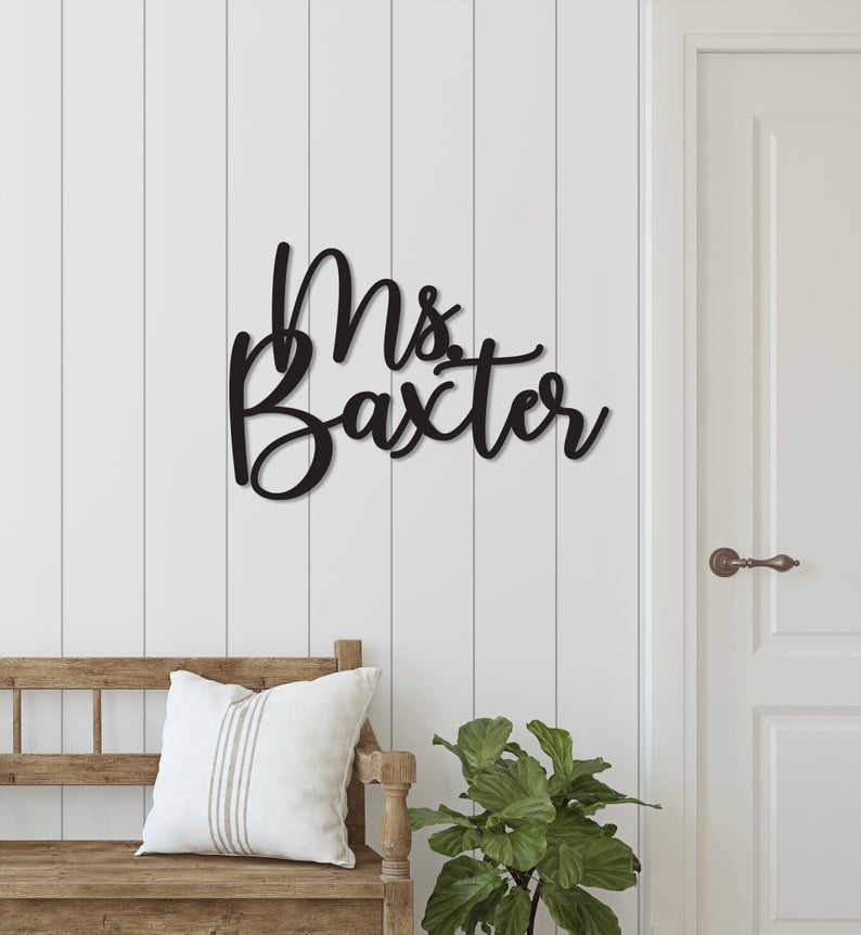 Classroom Teacher Name Sign