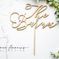 Last Name Wedding Anniversary Cake Topper
