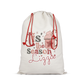 Drawstring Santa Sacks Personalized Christmas Gift Bag