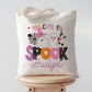 Too Cute to Spook Custom Name Halloween Trick or Treat Bag