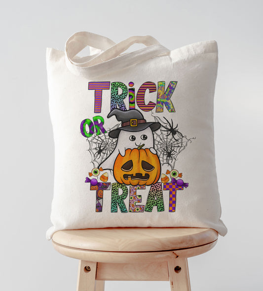 Custom Name Halloween Trick or Treat Bag