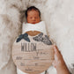 Boho Butterflies- Birth Stats Sign -
