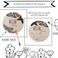 Boho Butterflies- Birth Stats Sign -