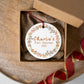 Woodland Wreath Baby First Christmas Ornament