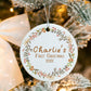 Woodland Wreath Baby First Christmas Ornament